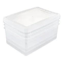 Lot de 3 boîtes de rangement Spécial Vêtements 11 litres