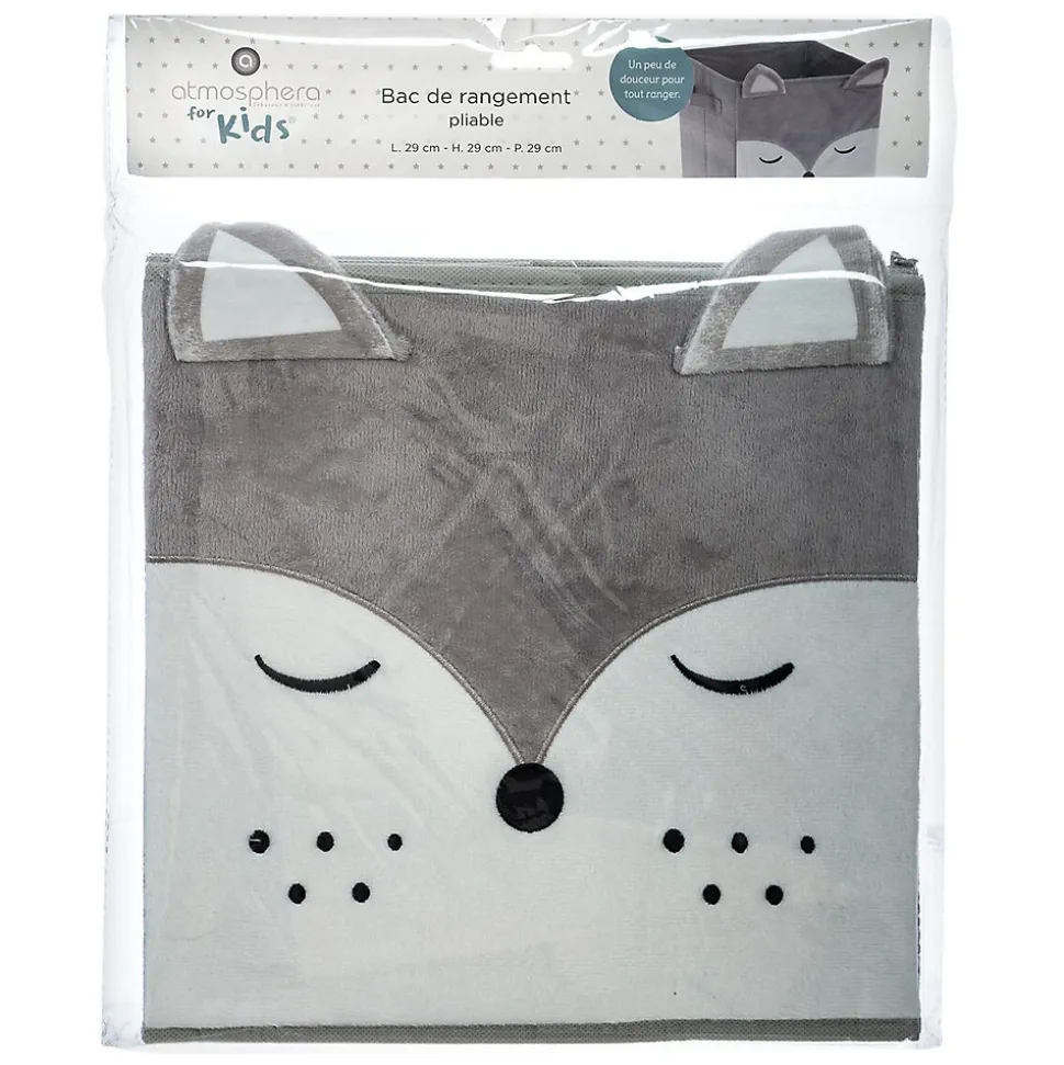 Lot de 2 Boîtes de rangement enfant design velours Douceur