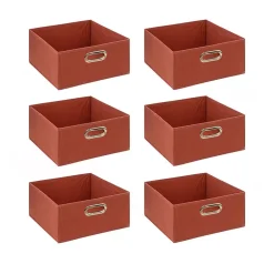 Lot de 6 boîtes de rangement en tissu MIX 'N MODUL