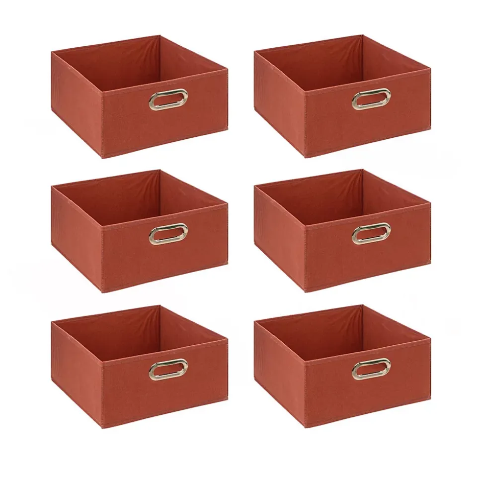 Lot de 6 boîtes de rangement en tissu MIX 'N MODUL