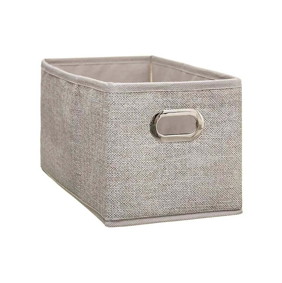 Lot de 2 Boîtes de rangement Largeur 15 x Hauteur 31 cm - Beige chiné
