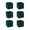 Lot de 6 boîtes de rangement en tissu MIX 'N MODUL