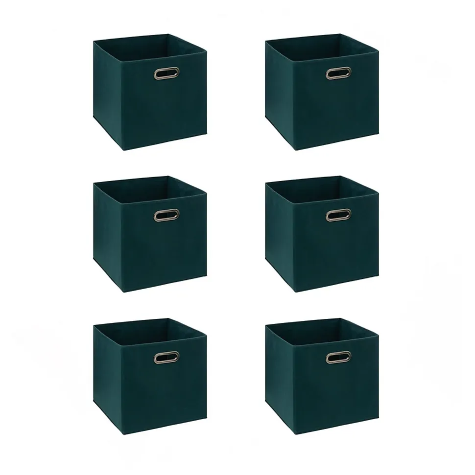 Lot de 6 boîtes de rangement en tissu MIX 'N MODUL