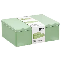 Lot de 3 boîtes Deskolor vert clair - Vert clair- 5five
