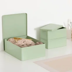 Lot de 3 boîtes Deskolor vert clair - Vert clair- 5five