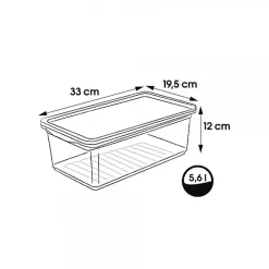 Lot de 4 boîtes pour Vêtements 5,6 litres
