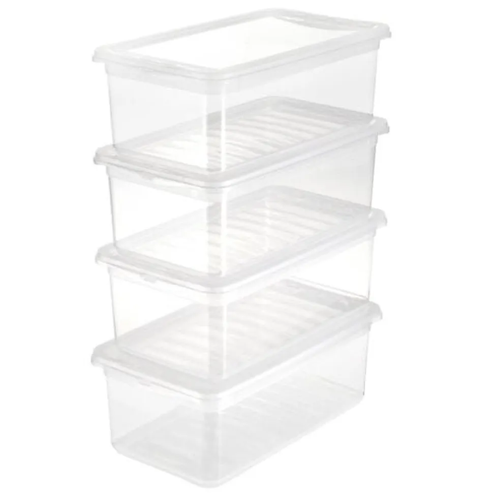 Lot de 4 boîtes pour Vêtements 5,6 litres