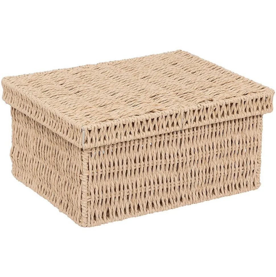 Lot de 2 boîtes range-documents Kord en papier tressé - Beige- 5five
