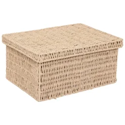 Lot de 2 boîtes range-documents Kord en papier tressé - Beige- 5five