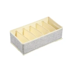 Lot de 4 Boàtes Tiroir de rangement micrcoaéré et respirant avec compartiments Gris MSV