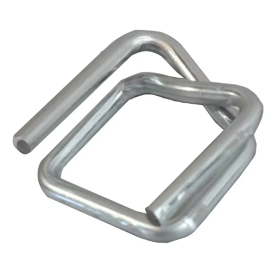Lot de 1000 Boucles pour Feuillard de cerclage 13 mm - Qualité PRO TECPLAST BC - Boucles autobloquantes en acier galvanisé