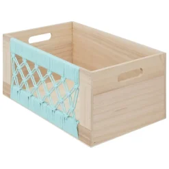 Lot de 3 cagettes bois "Australie" L28/32/36cm bois - Atmosphera