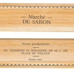 Lot de 2 cagettes Little cottage bois L30/35cm - Atmosphera