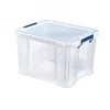 Lot de 3 Caisses de rangement Transparentes Professionnelles 36 litres