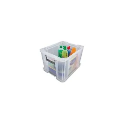Lot de 3 Caisses de rangement Transparentes Professionnelles 36 litres