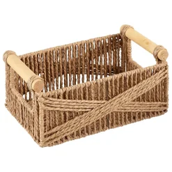 Lot de 3 caisses Eugène beige L26/31/36cm - Atmosphera