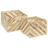 Lot de 2 caisses Sulei bois L30/37cm - Atmosphera