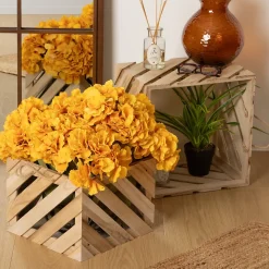 Lot de 2 caisses Sulei bois L30/37cm - Atmosphera