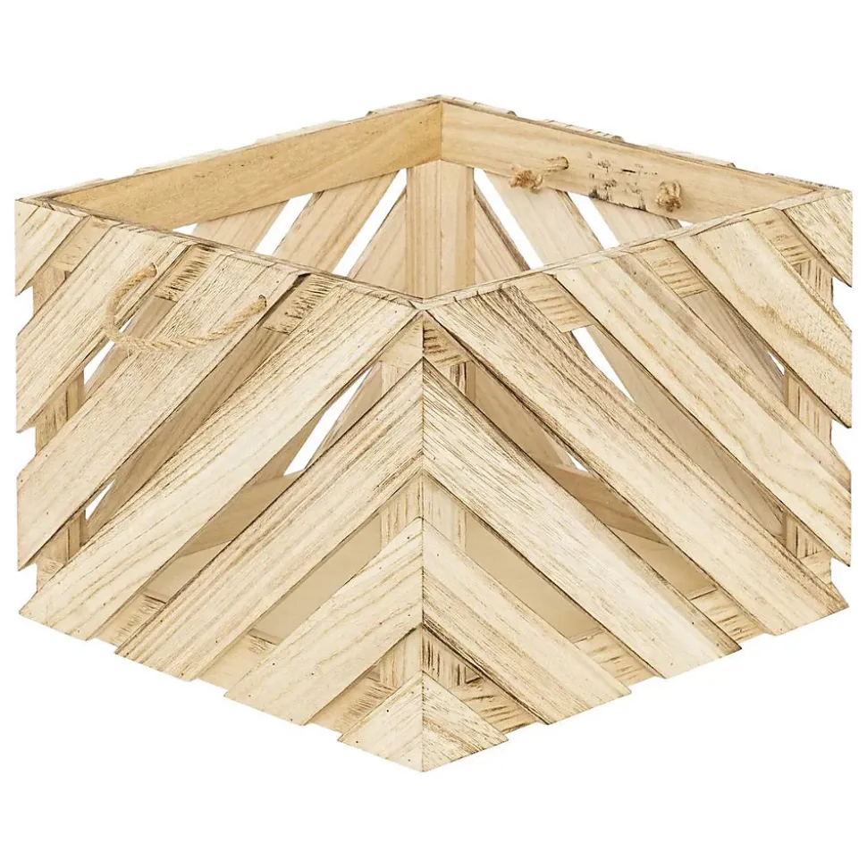 Lot de 2 caisses Sulei bois L30/37cm - Atmosphera
