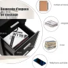 Lot de 2 Caisson de Bureau avec 3 Tiroirs Classeur de Dossiers Durable et Multifonctionnel