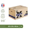 Lot de 15 Cartons Déménagement X Strong - 60 x 40 x 40 cm - Charge 40 kg - Extrême Résistance - Grande Capacité