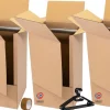 lot de 3 cartons penderie 100 cm adhesif cintres