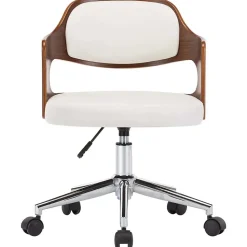 Lot de 6 chaise de bureau Vidaxl interieur non pliable en bois H. 68 cm blanc