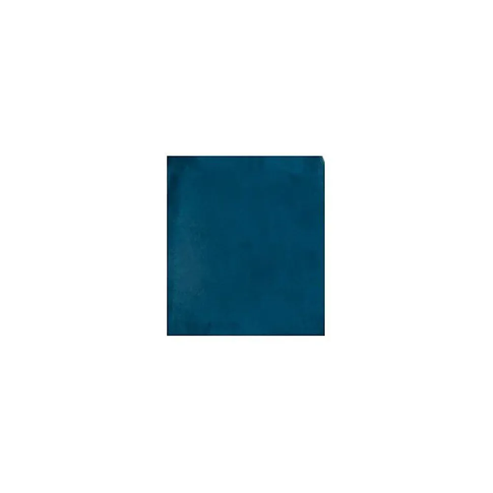 Lot de 2 chaises style Vintage "Marylin" Velours & pieds métal imitation hêtre Atmosphera - Bleu canard