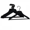 Lot de 10 cintres 32 cm pour vêtements enfant premium avec crochet pivotant à 360 degrés - Noir - Vivezen
