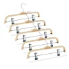 Lot de 5 cintres à pantalons bois Helloshop26