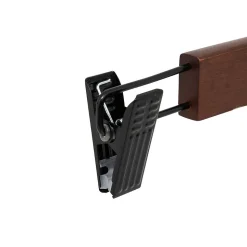 Lot de 2 cintres à pinces en bois foncé - Marron tonka- 5five
