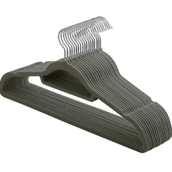 Lot de 20 Cintres Antidérapants en velours avec crochets pivotants