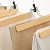 Lot de 12 cintres antidérapants avec pinces pour pantalons - L25 x H17 cm