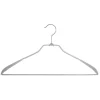 Lot de 2 Cintres en Métal & PVC 44cm Gris