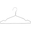 Lot de 10 Cintres en Métal 40cm Gris