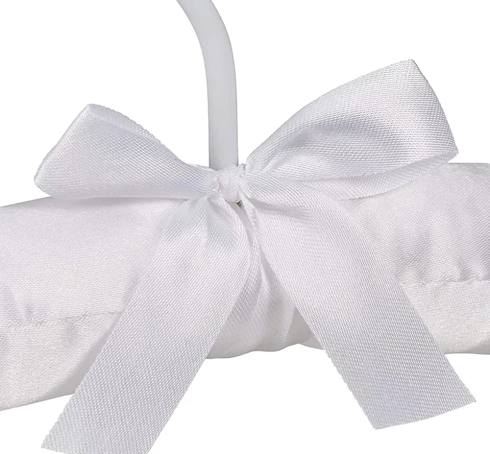 Lot de 5 cintres en satin blanc Helloshop26
