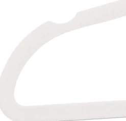 Lot de 30 cintres en velours metal blanc Helloshop26
