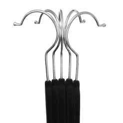 Lot de 12 cintres en velours noir Helloshop26