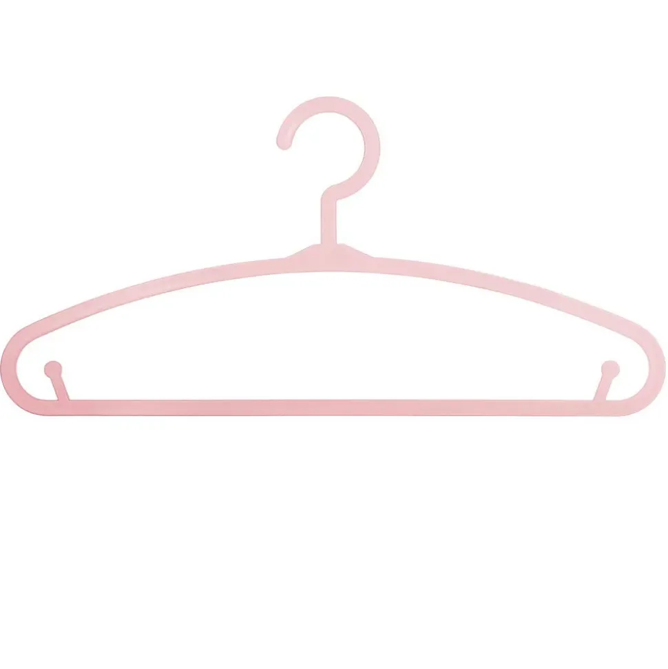 Lot de 6 cintres enfant - plastique - rose - Atmosphera