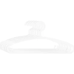 Lot de 6 cintres enfant - plastique - blanc - Atmosphera