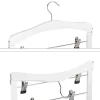 Lot de 3 cintres multiple en bois blanc Helloshop26