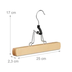 Lot de 12 cintres pince à Helloshop26