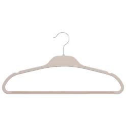 Lot de 5 cintres plastiques rubber - Gris clair- 5five