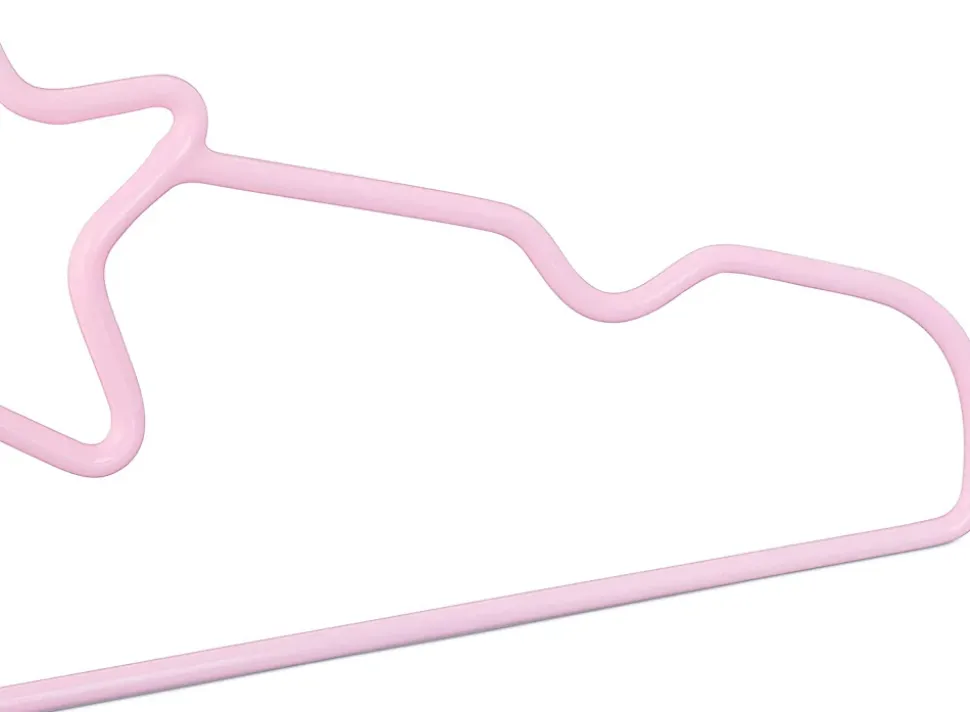 Lot de 10 cintres pour enfants rose Helloshop26