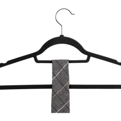 Lot de 20 cintres revêtement velour noir