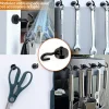 Lot de 10 crochets magnétiques anti-rouille diamètre 3 mm - KN16 - Noir - Linxor