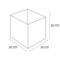 Lot de 6 cubes de rangement pliable losange