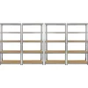 Lot de 4 Etageres de Rangement de 90cm plus 1 Etagere d Angle Galwix