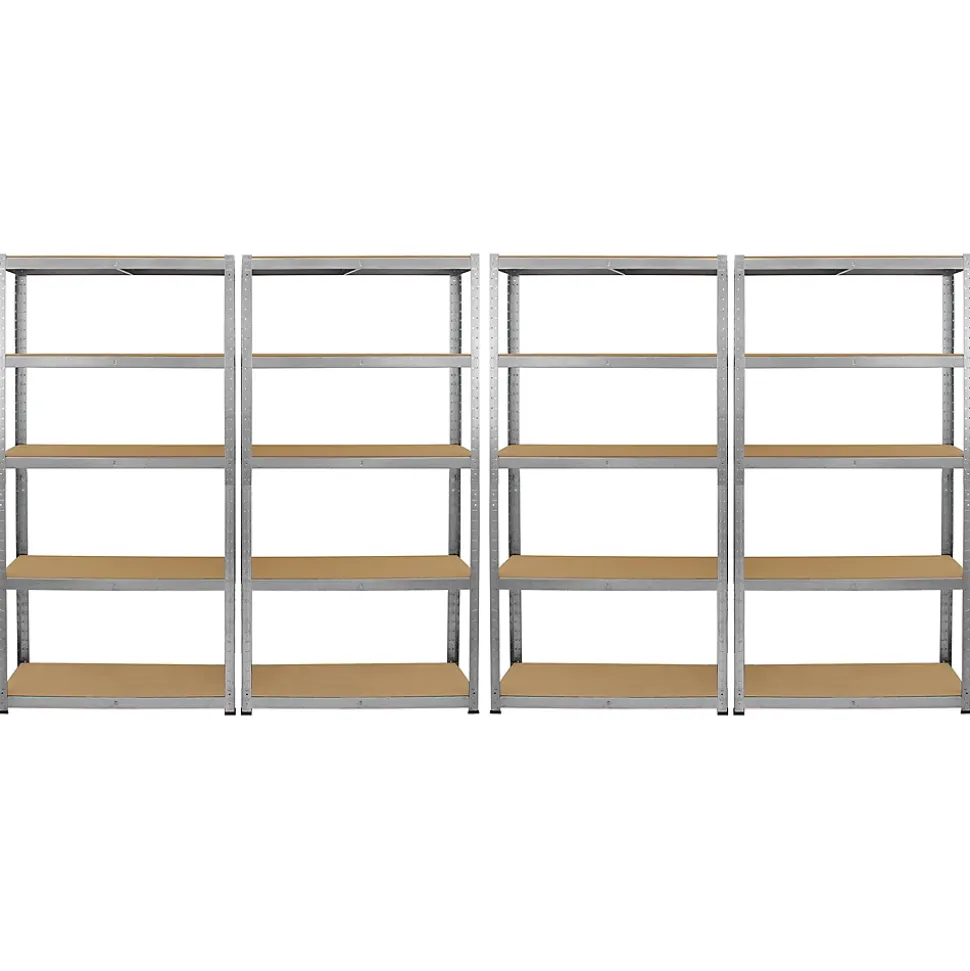 Lot de 4 Etageres de Rangement de 90cm plus 1 Etagere d Angle Galwix