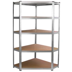 Lot de 4 Etageres de Rangement de 90cm plus 1 Etagere d Angle Galwix